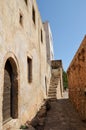 Paved pathway in Monemvasia , Greece Royalty Free Stock Photo